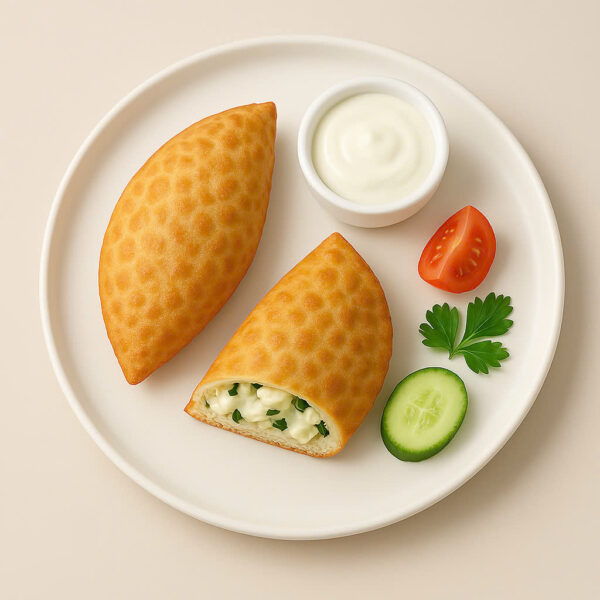 FRIED BUREK PASTRY FETA CHEESE & PARSLEY (BÁNH GÓI PHÔ MAI FETA & MÙI T Y CHIÊN GIÒN)